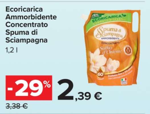 ECORICARICA AMMORBIDENTE CONCENTRATO SPUMA DI SCIAMPAGNA
