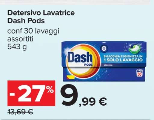 Detersivo lavatrice DASH Pods