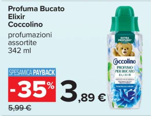 Profuma Bucato Elixir Coccolino