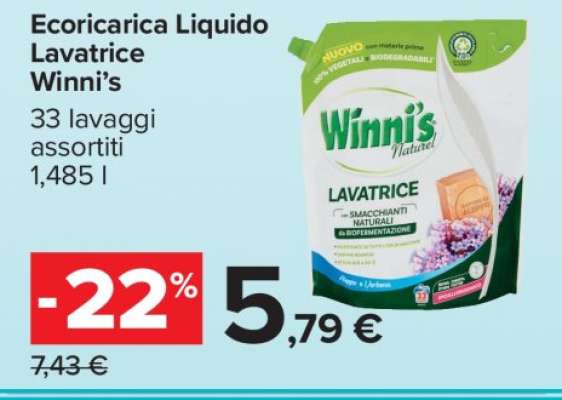 Ecoricarica Liquido Lavatrice Winni’s