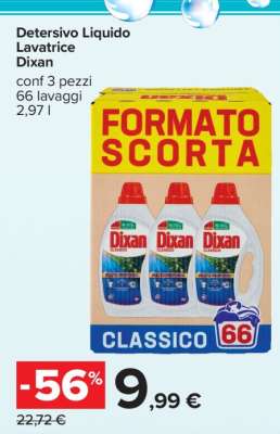 Detersivo Liquido Lavatrice Dixan