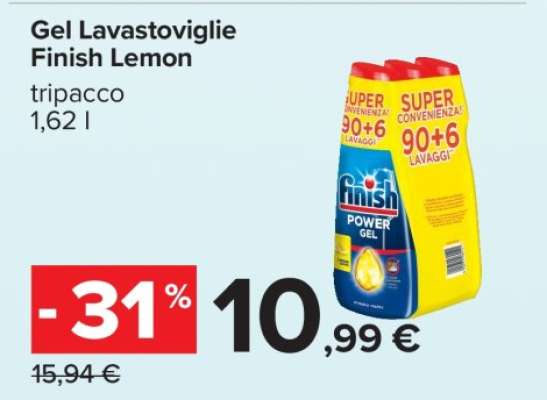 Gel Lavastoviglie Finish Lemon