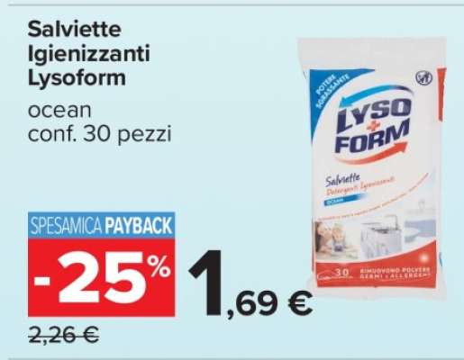 Salviette Igienizzanti Lysoform
