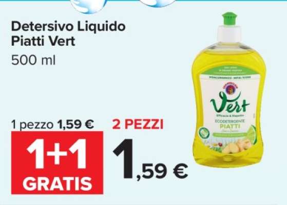 Detersivo Liquido Piatti Vert