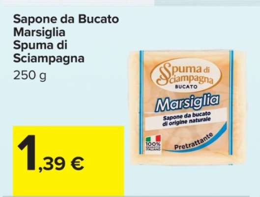 Sapone da Bucato Marsiglia Spuma di Sciampagna
