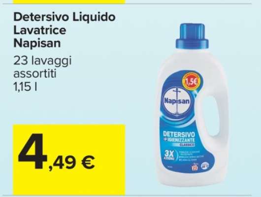 Detersivo Liquido Lavatrice Napisan