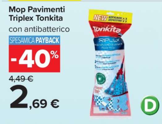 Mop Pavimenti Triplex Tonkita