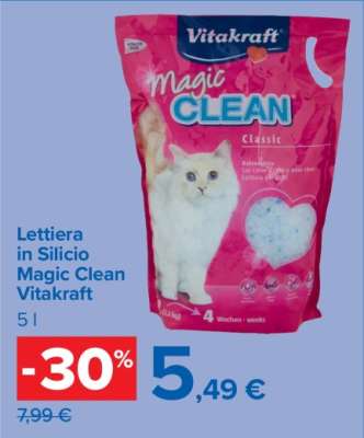 Lettiera in Silicio Magic Clean Vitakraft