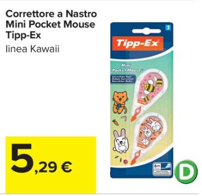 Correttore a Nastro Mini Pocket Mouse Tipp-Ex