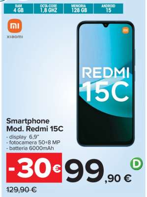 Smartphone Mod. Redmi 15C