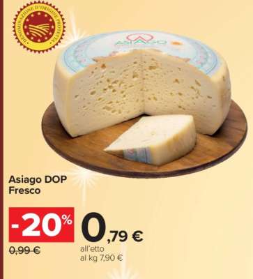 Asiago DOP Fresco