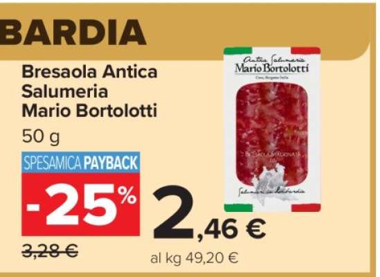 Bresaola Antica Salumeria Mario Bortolotti