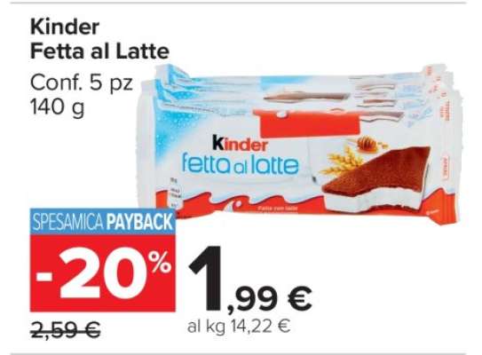 Kinder Fetta al Latte