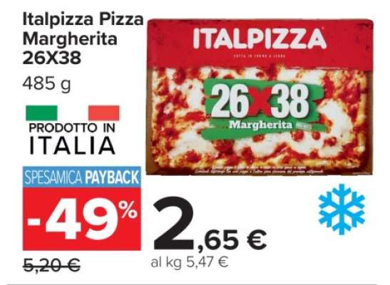 Italpizza Pizza Margherita 26x38