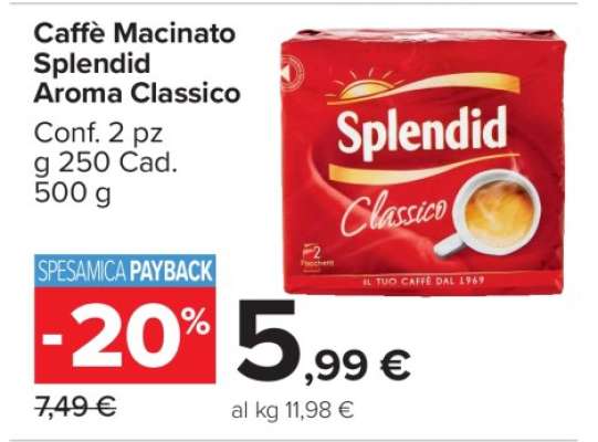 Caffè macinato Splendid Aroma Classico