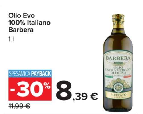 Olio Evo 100% Italiano Barbera