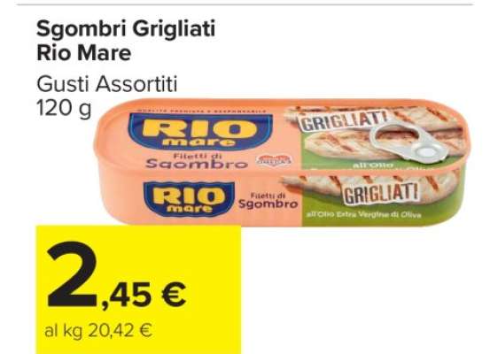 Sgombri Grigliati Rio Mare