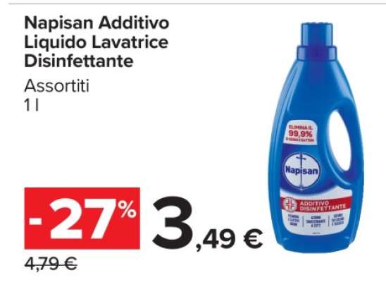 Napisan Additivo Liquido Lavatrice Disinfettante