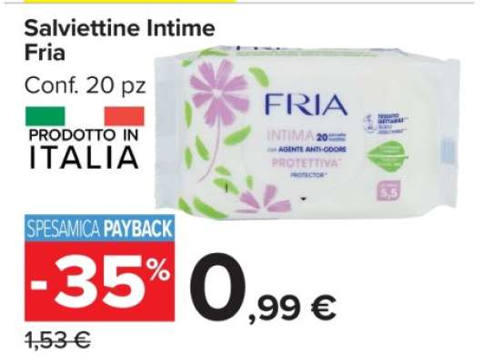 Salviettine Intime Fria