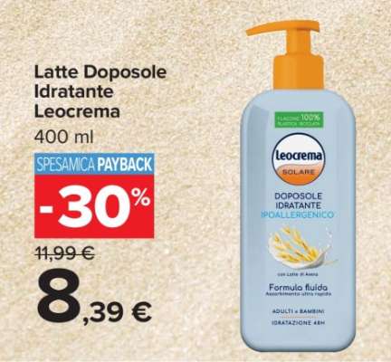 Latte Doposole Idratante Leocrema