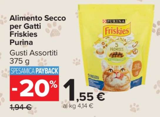 Alimento Secco per Gatti Friskies Purina