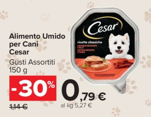 Alimento umido per cani Cesar