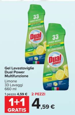 Gel Lavastoviglie Dual Power Multifunzionale