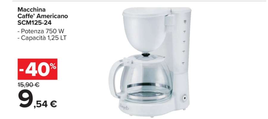 Macchina Caffè Americano SCM125-24