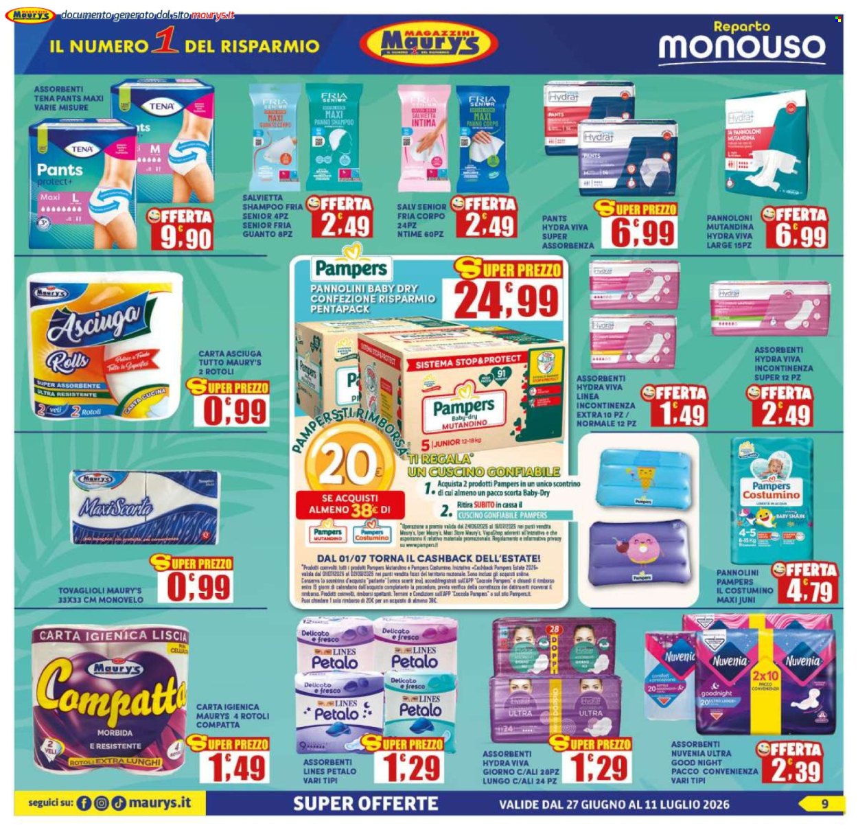 Volantino Maury's - 27/6/2026 - 11/7/2026. Pagina 9