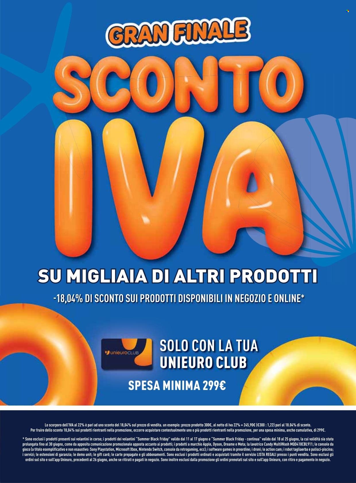 Volantino Unieuro - 26/6/2026 - 30/6/2026. Pagina 2