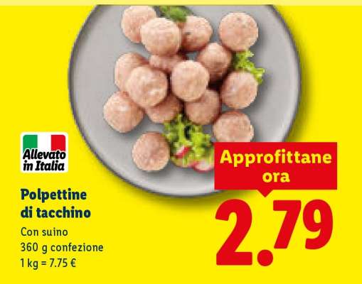 Polpettine di tacchino