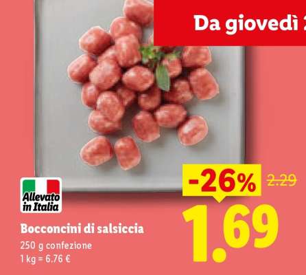Bocconcini di salsiccia