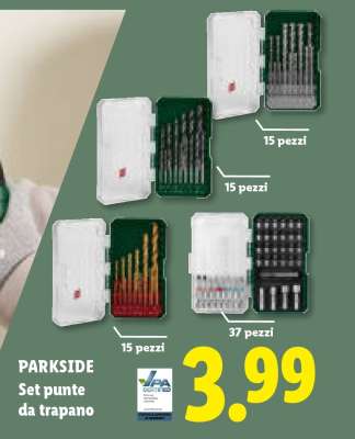 PARKSIDE Set punte da trapano