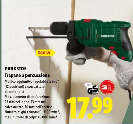PARKSIDE Trapano a percussione