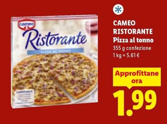 CAMEO RISTORANTE Pizza al tonno