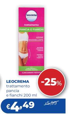LEOCREMA trattamento pancia e fianchi 200 ml