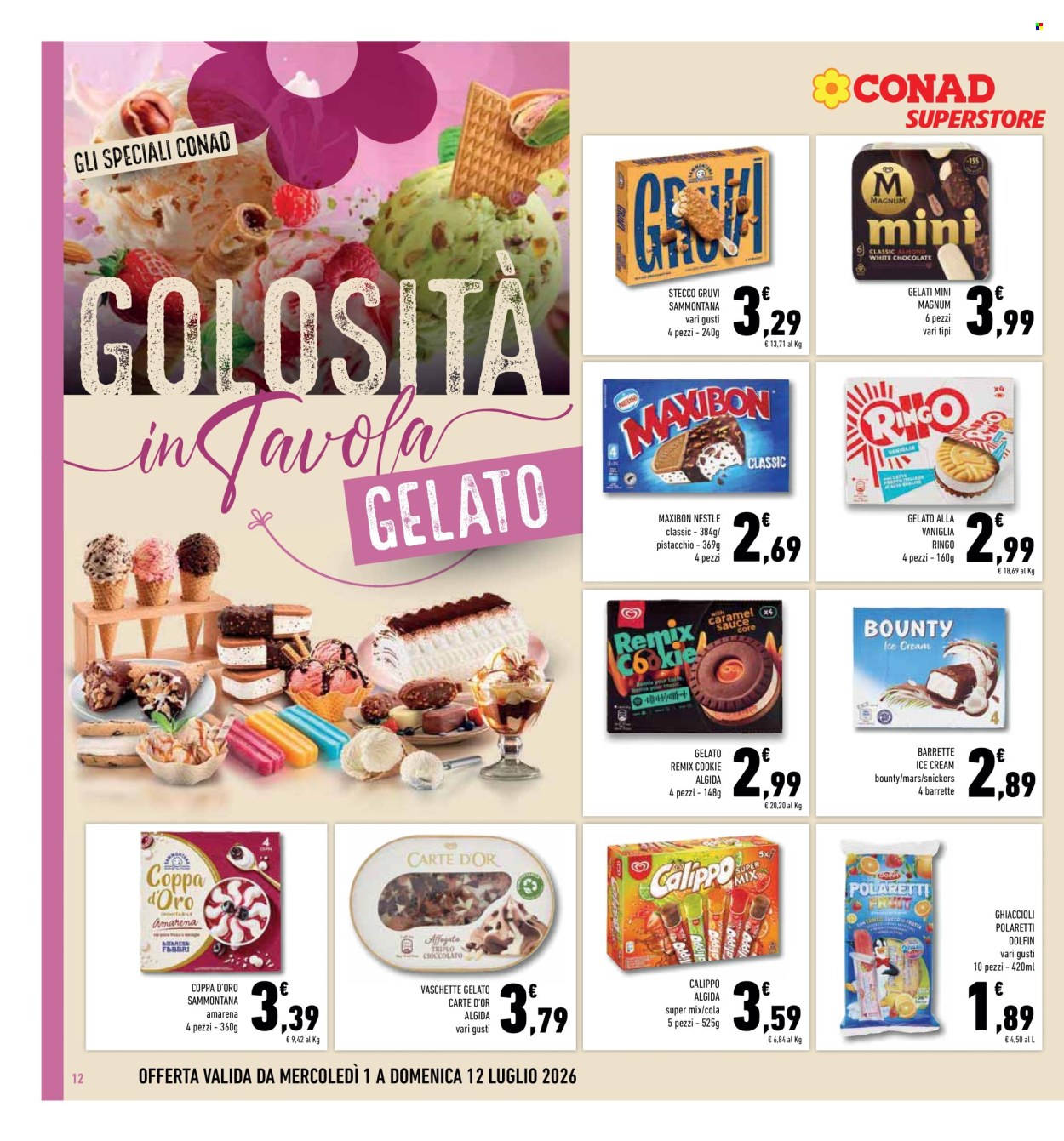 Volantino Conad - 1/7/2026 - 12/7/2026. Pagina 12