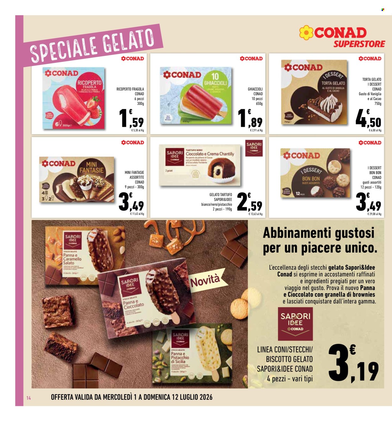 Volantino Conad - 1/7/2026 - 12/7/2026. Pagina 14