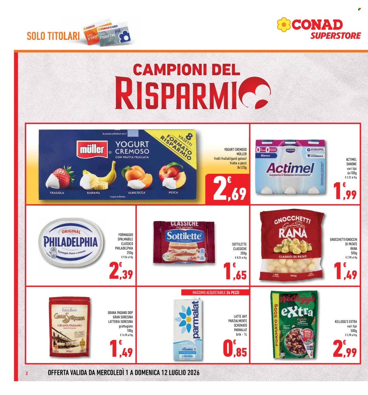 Volantino Conad Superstore - 1/7/2026 - 12/7/2026. Pagina 2