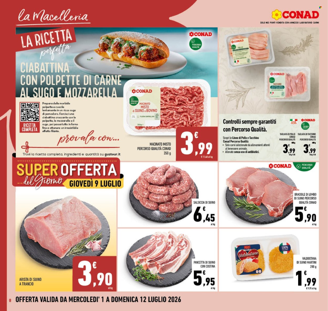 Volantino Conad - 1/7/2026 - 12/7/2026. Pagina 8