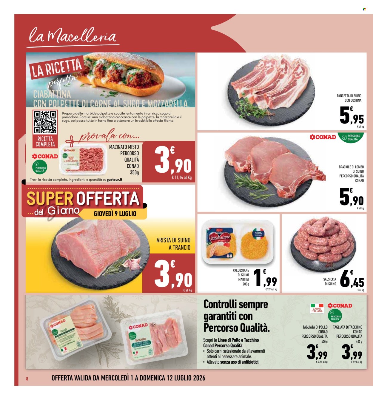 Volantino Conad - 1/7/2026 - 12/7/2026. Pagina 8