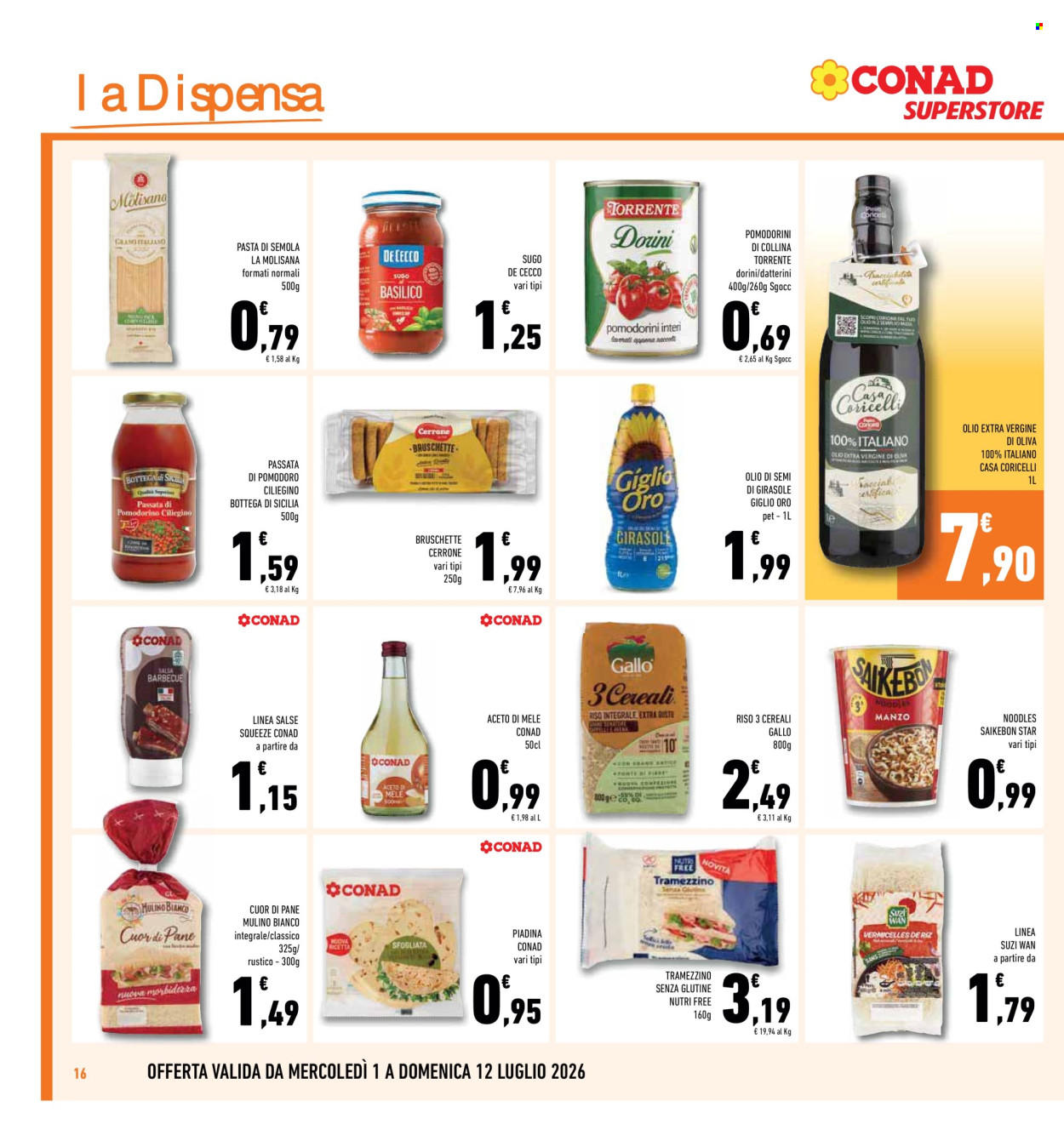 Volantino Conad - 1/7/2026 - 12/7/2026. Pagina 16