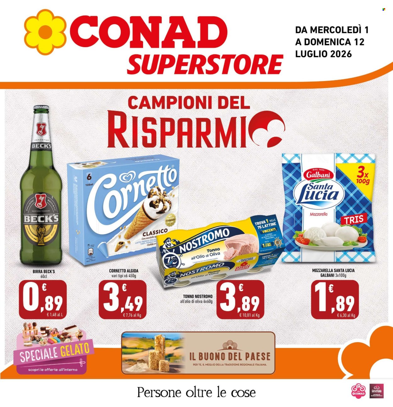 Volantino Conad Superstore - 1/7/2026 - 12/7/2026. Pagina 1