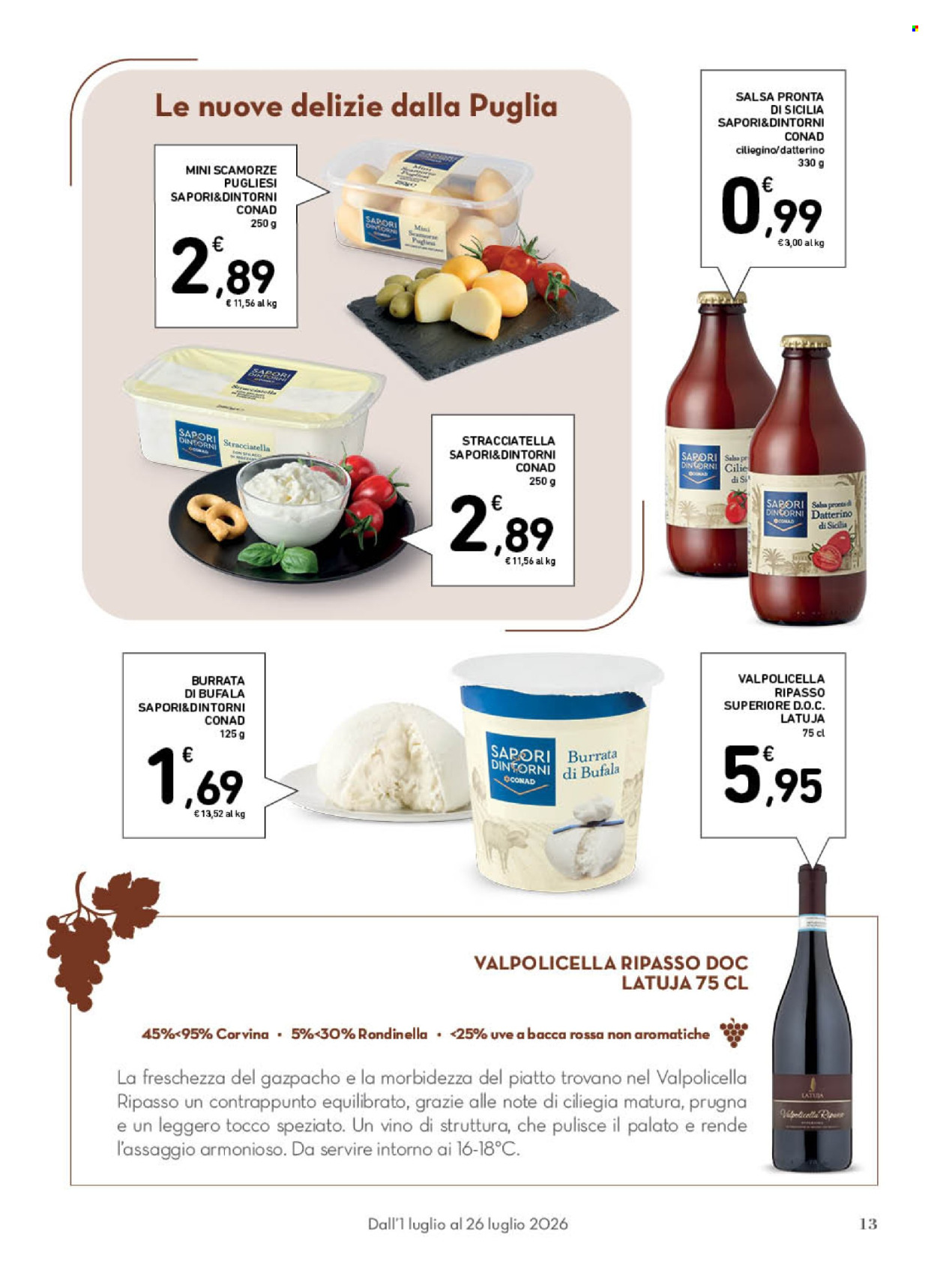 Volantino Conad - 1/7/2026 - 26/7/2026. Pagina 13
