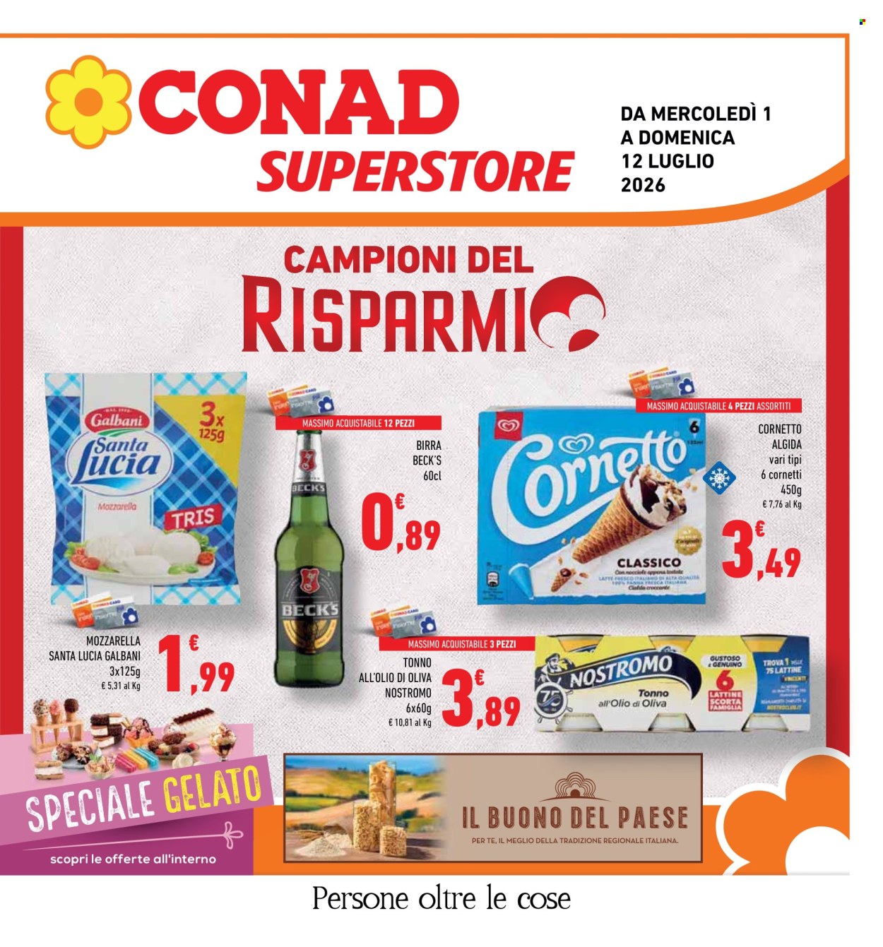 Volantino Conad Superstore - 1/7/2026 - 12/7/2026. Pagina 1