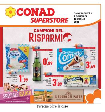 Volantino Conad Superstore - 1/7/2026 - 12/7/2026.