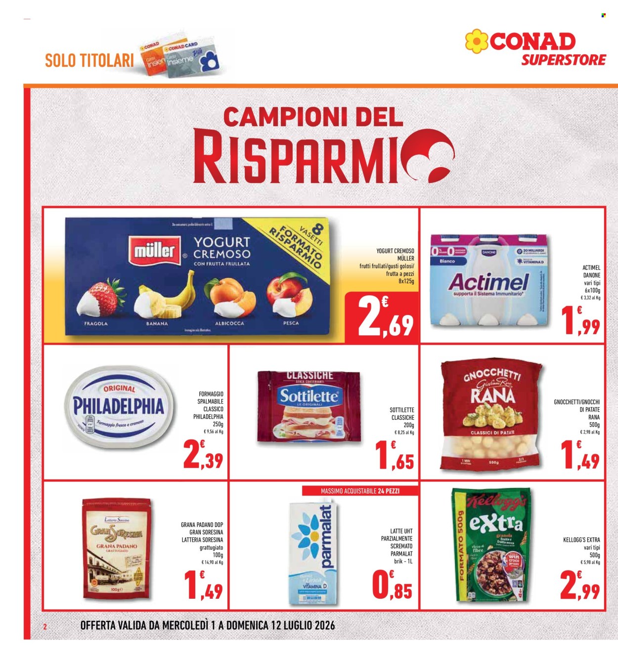 Volantino Conad Superstore - 1/7/2026 - 12/7/2026. Pagina 2