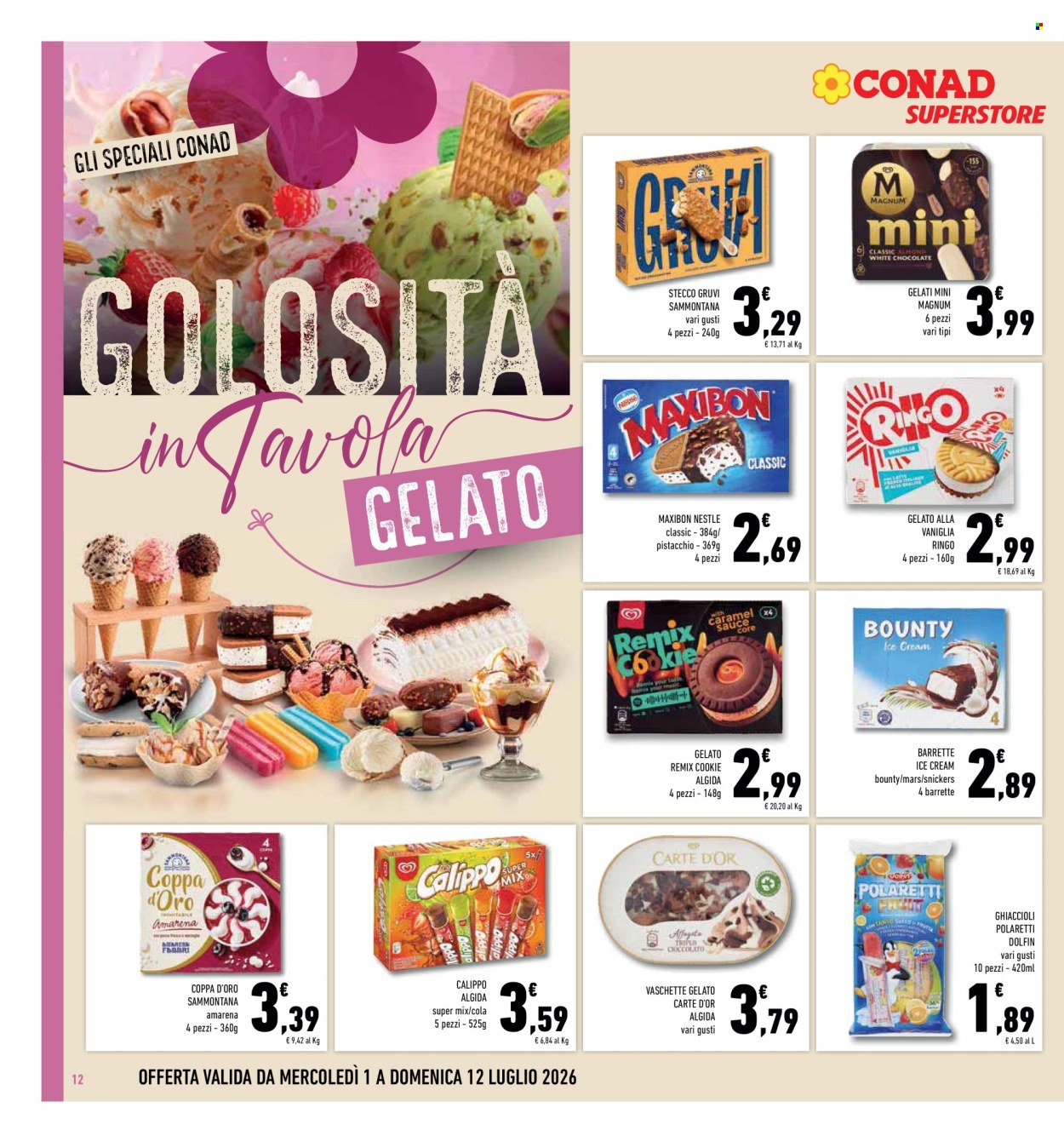 Volantino Conad Superstore - 1/7/2026 - 12/7/2026. Pagina 12