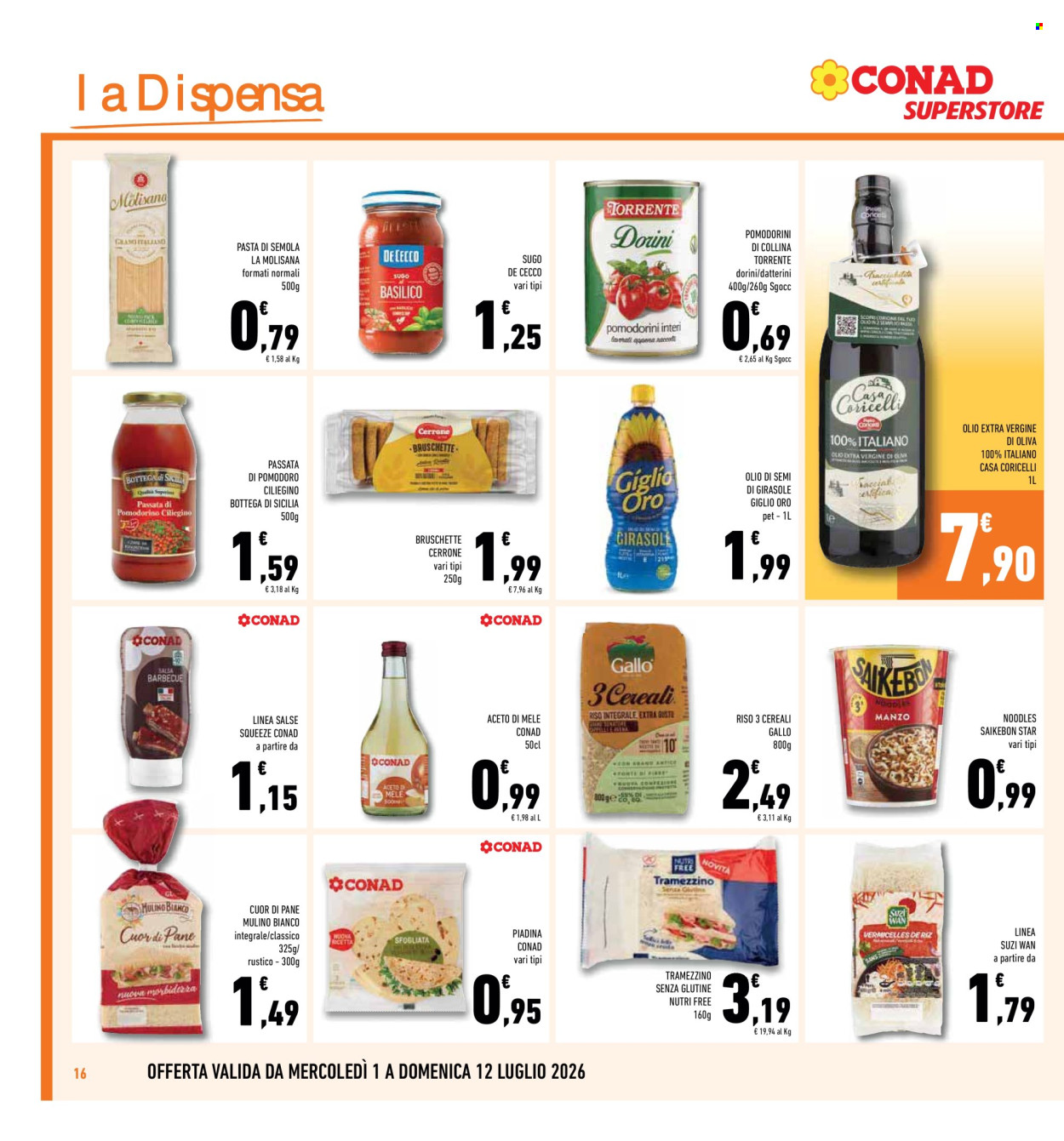 Volantino Conad Superstore - 1/7/2026 - 12/7/2026. Pagina 16