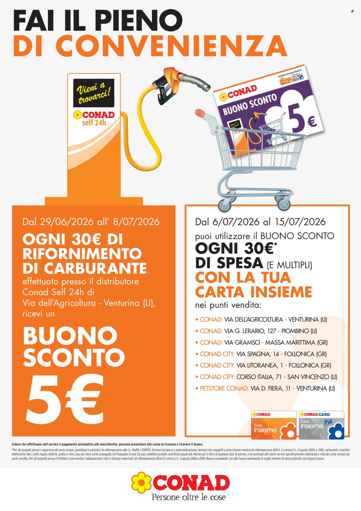 Volantino Conad - 29/6/2026 - 8/7/2026. Pagina 1